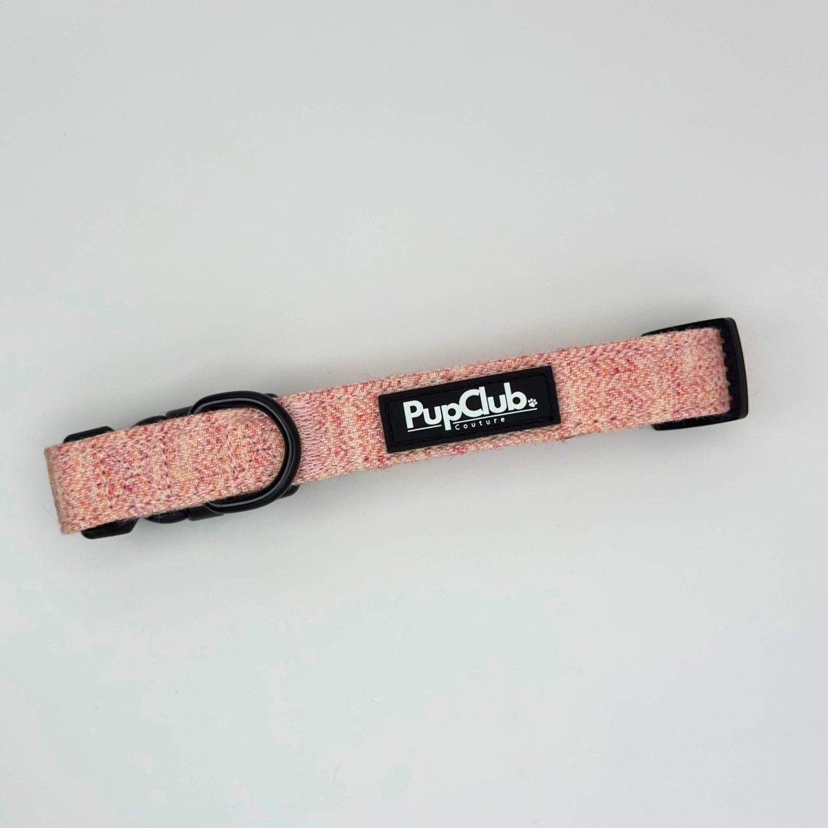Collar - Tweed Pink PupClub Couture