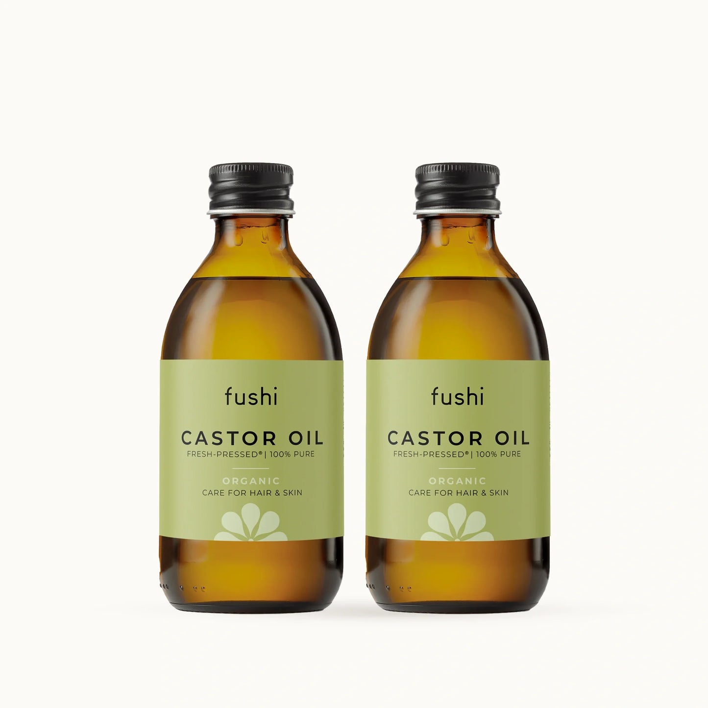 Organic Castor Oil 500ml (2x250ml) Fushi Wellbeing