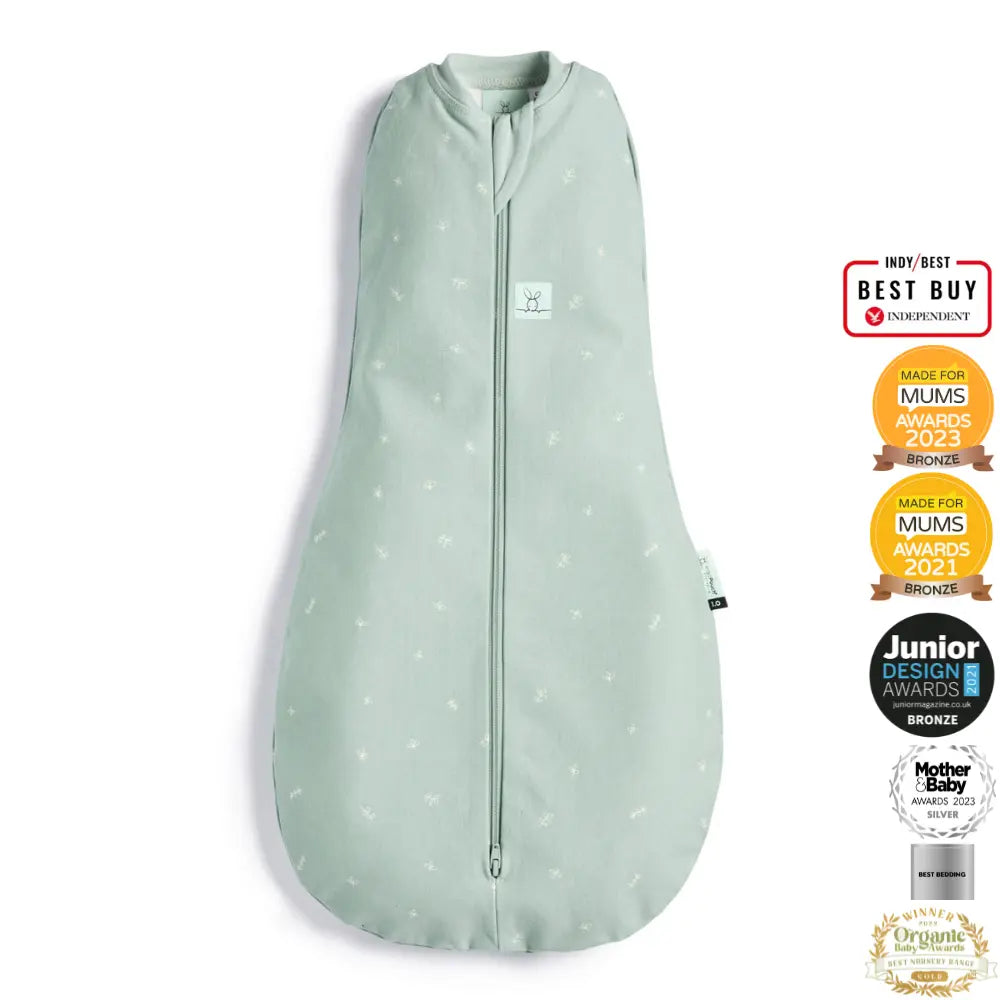 ergoPouch - Organic Summer Cocoon Swaddle Sleeping Bag - Sage 0.2 TOG ergoPouch