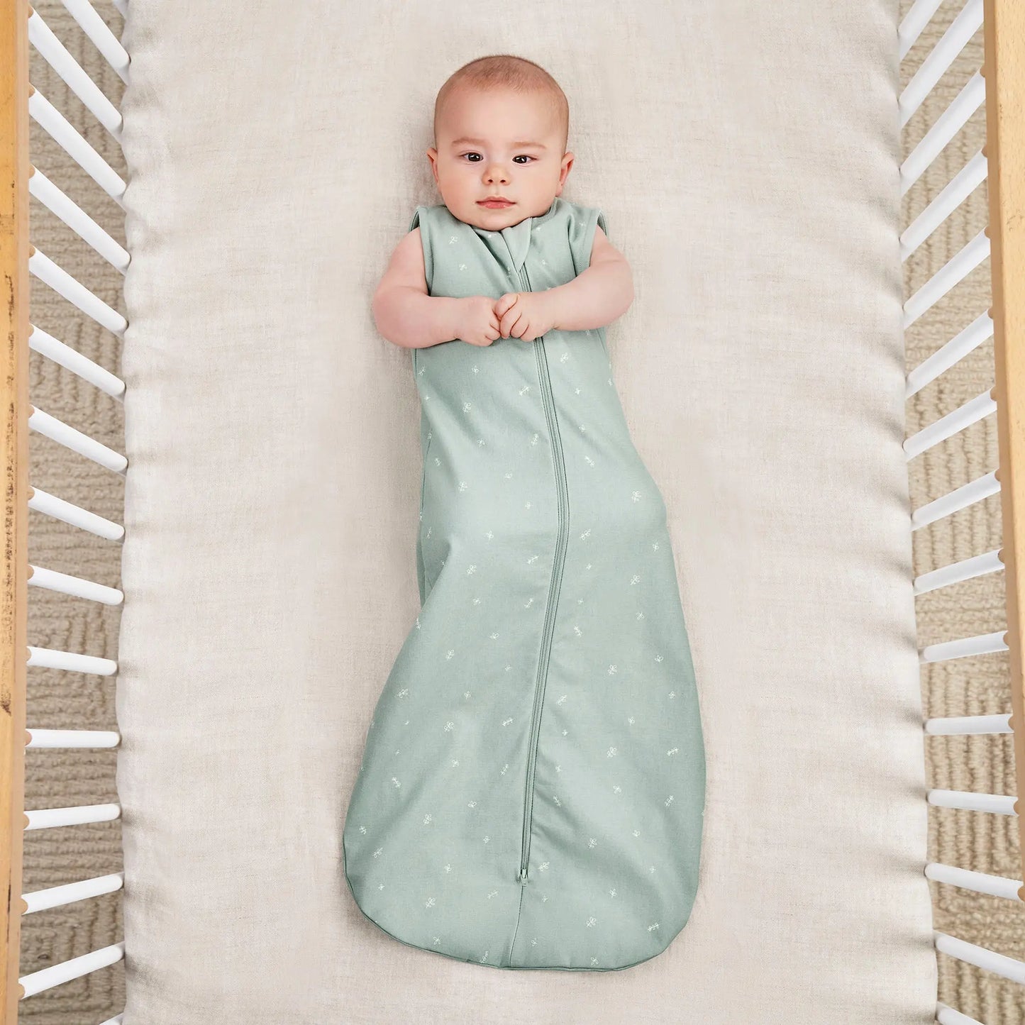 ergoPouch - Organic Summer Jersey Sleeping Bag - Sage 0.2 TOG ergoPouch