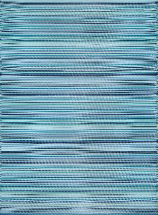 Rainbow Outdoor Rug Blue | 1020 The Rugs