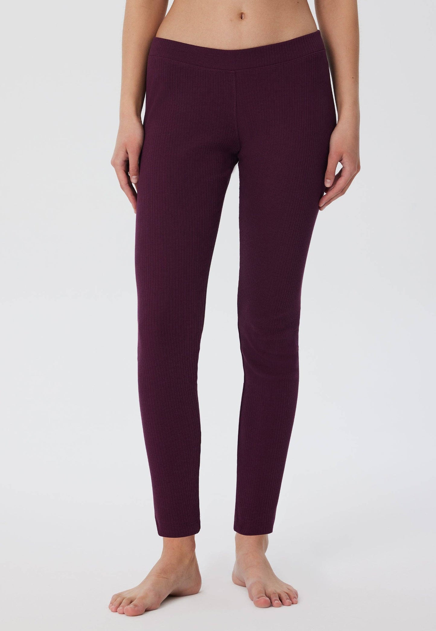 Organic Ribbed Leggings: Womens Earth Wardrobe