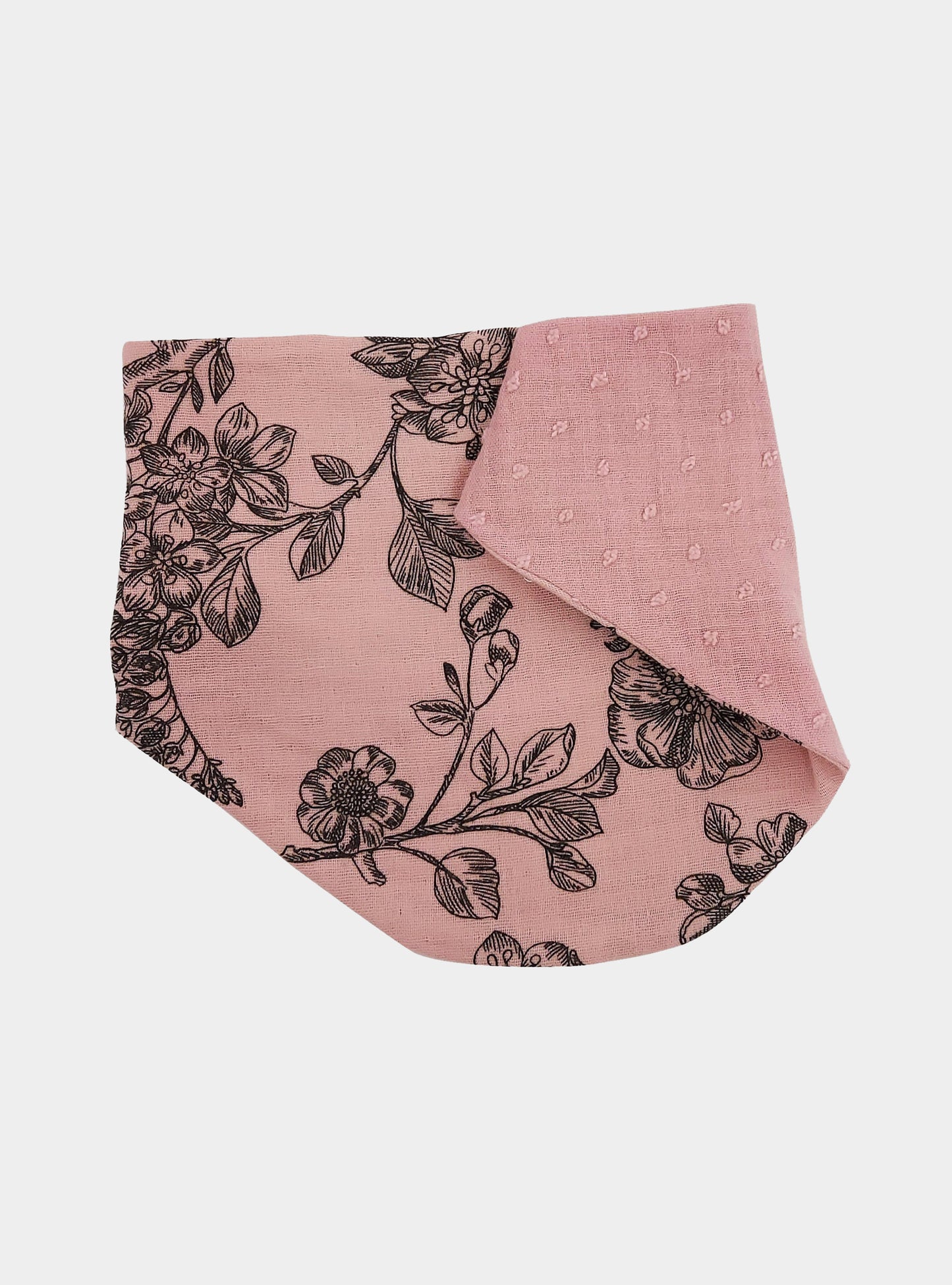 Floral Baby Reversible Bib Little Scandi baby