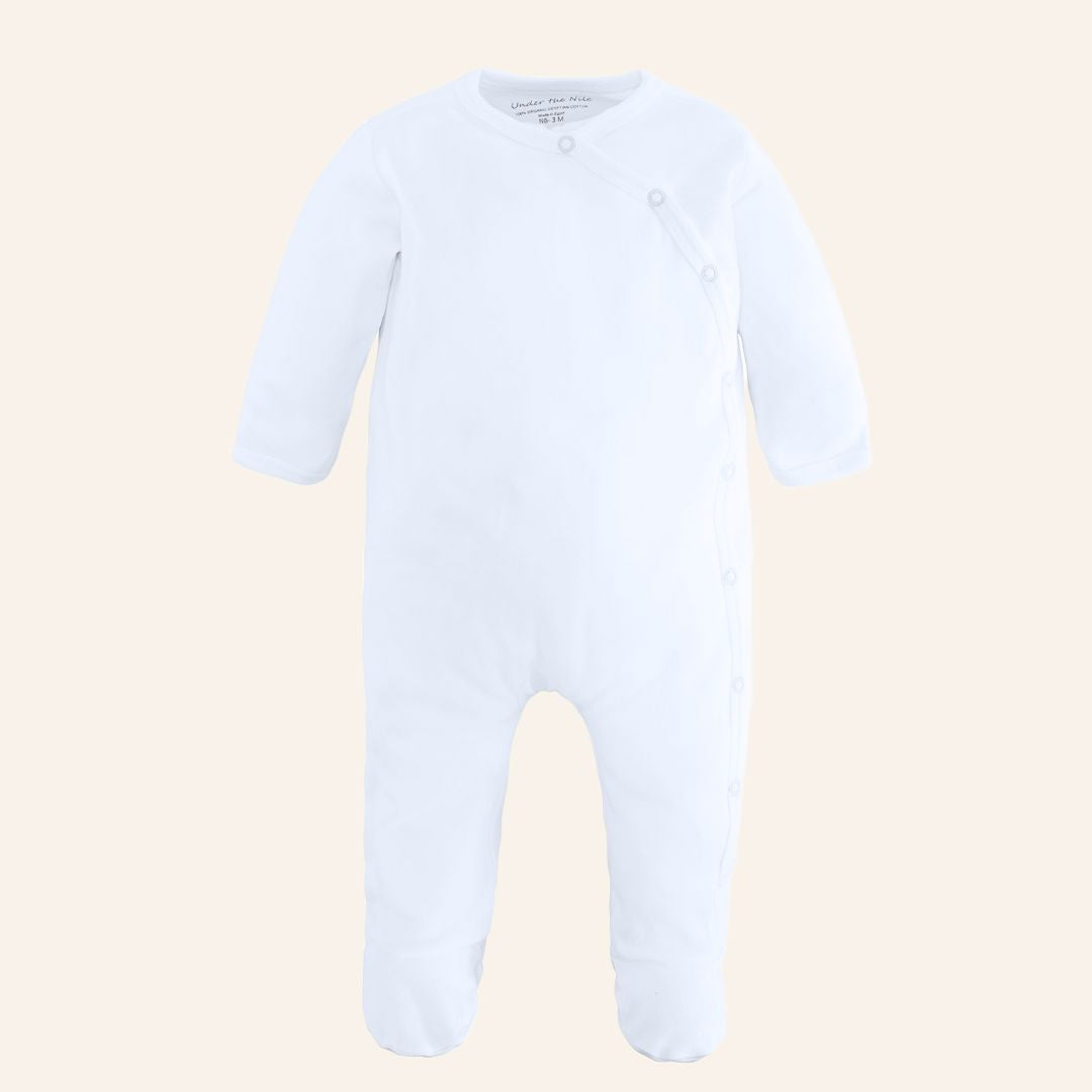 Unisex Footie- side snap PrimaCotton