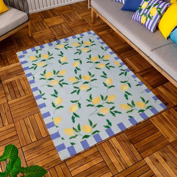 furn Lemons Indoor Outdoor Rug Dunelm