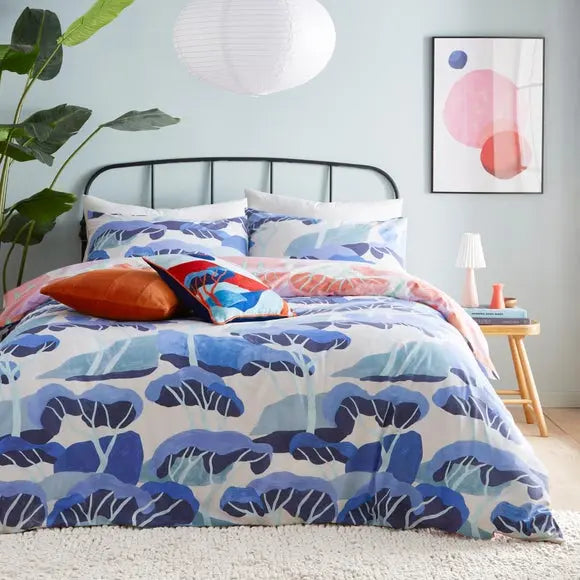 furn. D'Azure Duvet Cover and Pillowcase Set Dunelm
