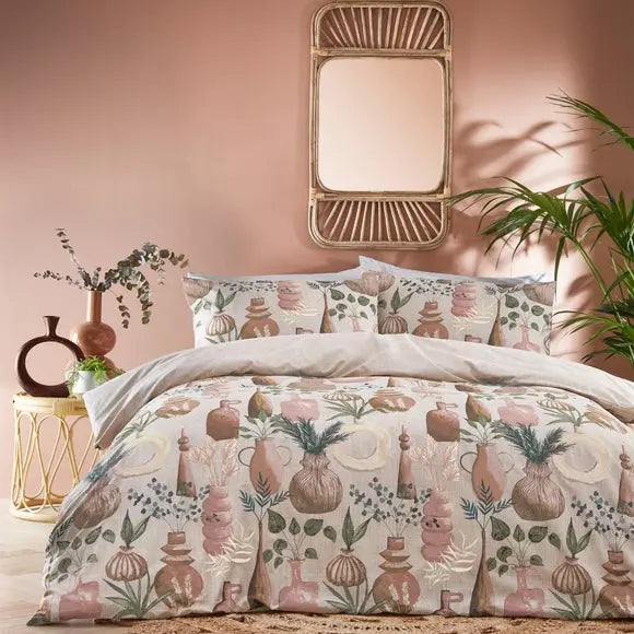 furn. Earthen Duvet Cover & Pillowcase Set Dunelm