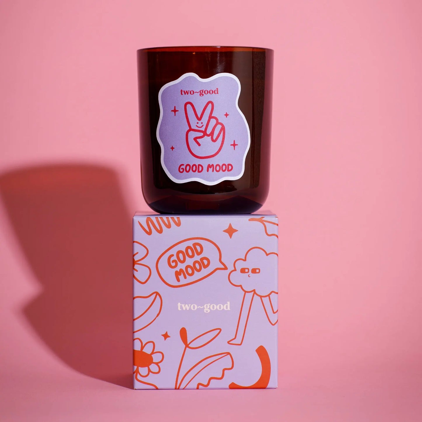 good mood soy wax scented candle two~good