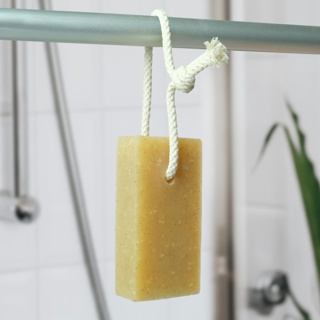 Natural Soap On A Rope - 'Zingy' Lemongrass 125g Friendly Soap