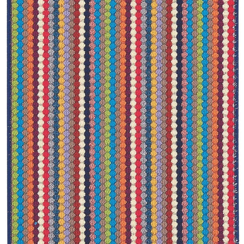 Washable Multicolour Stripe Mats| 111 The Rugs