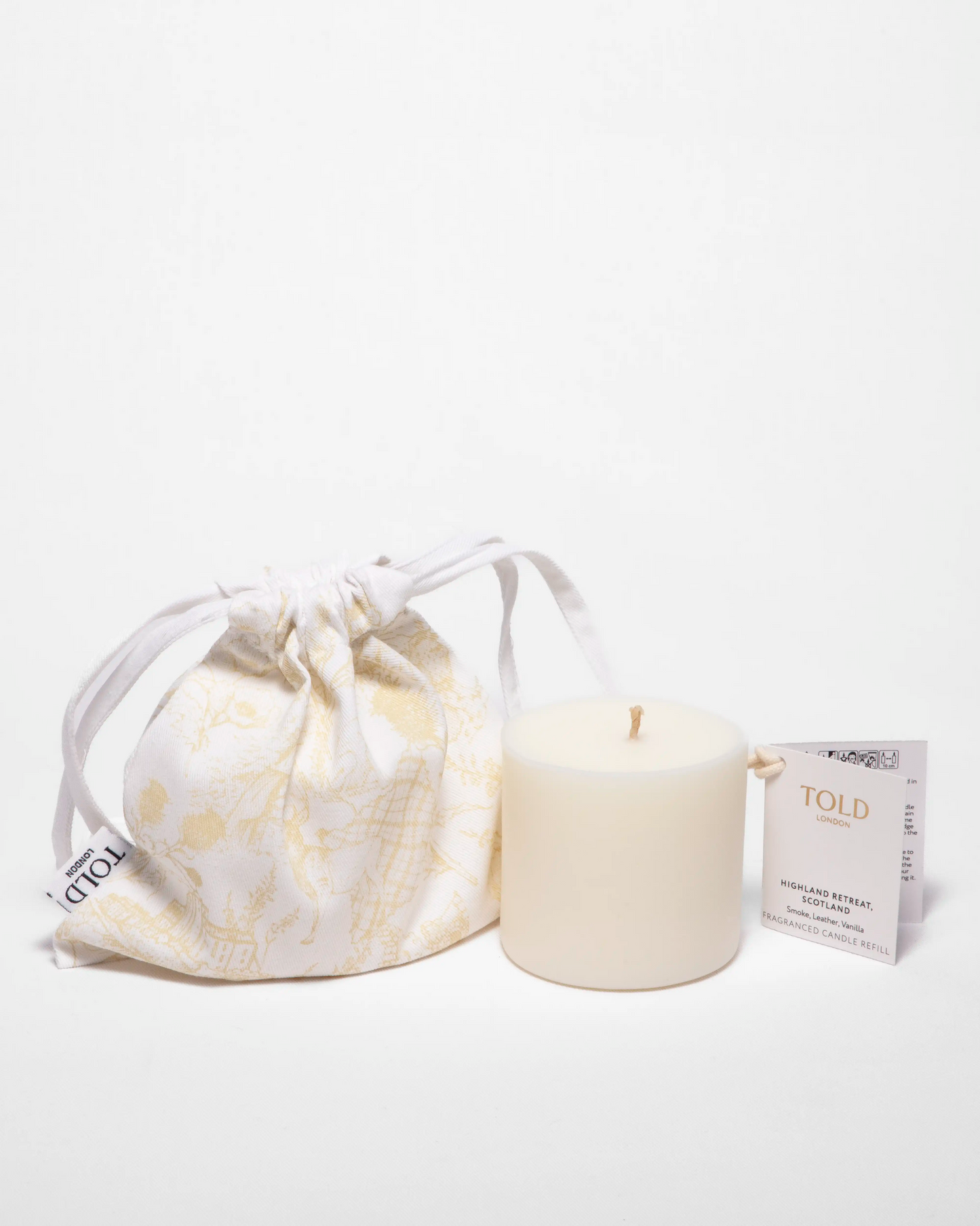 Highland Retreat, Scotland Candle Refill, 300g Told London