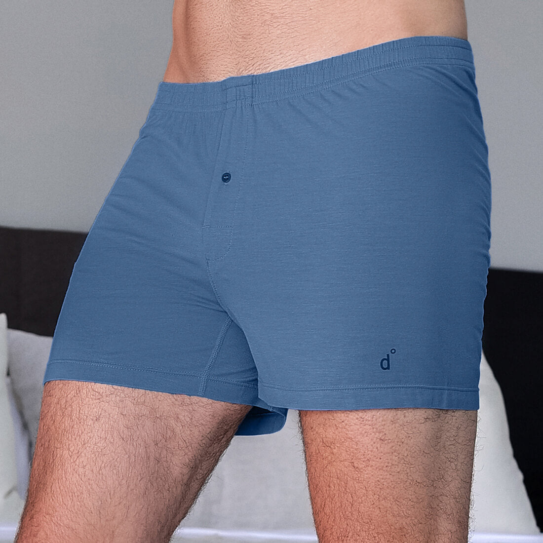 Dagsmejan Men's Balance Schlaf Boxer - Sky blue