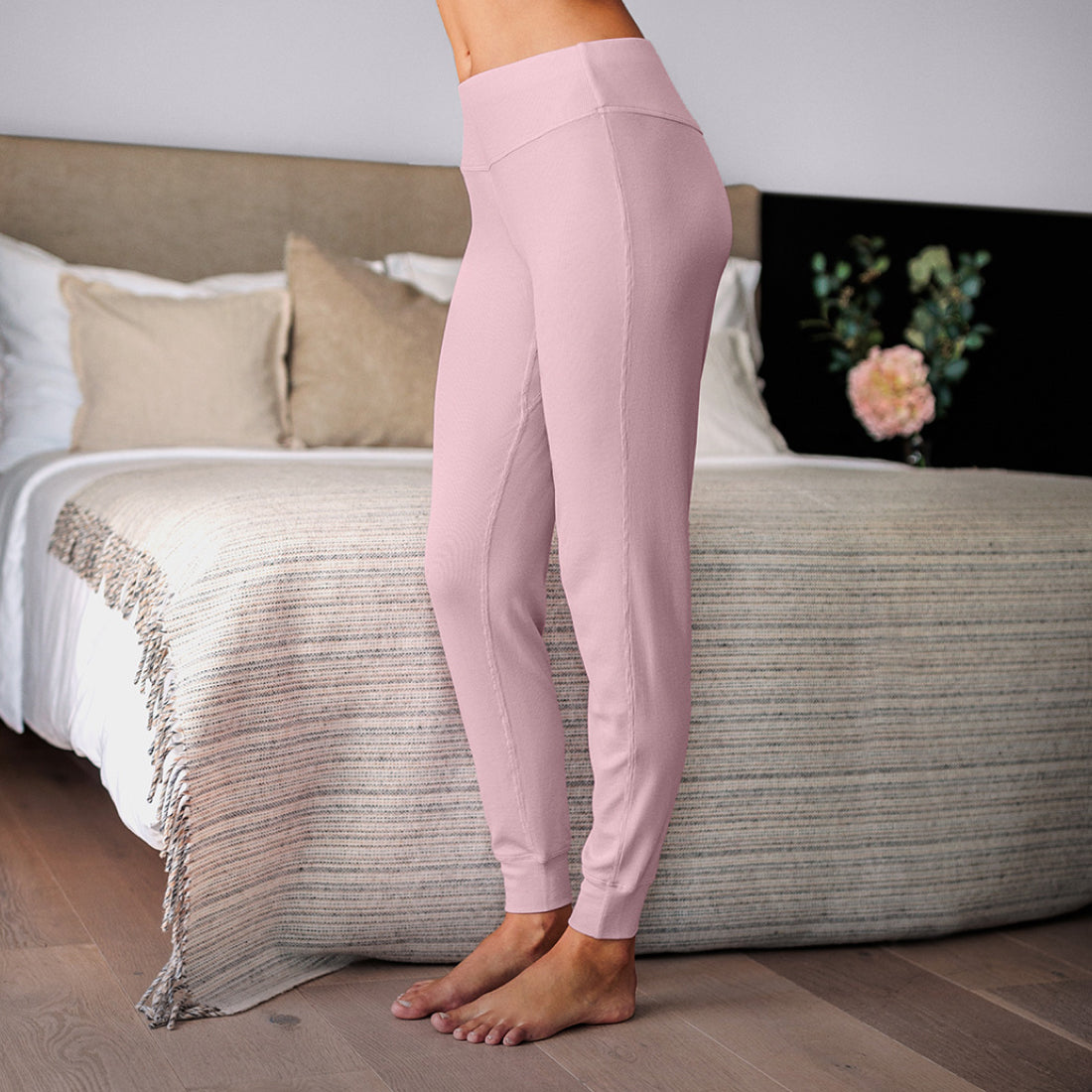 Dagsmejan Women's Balance Pajama Pants - Rose