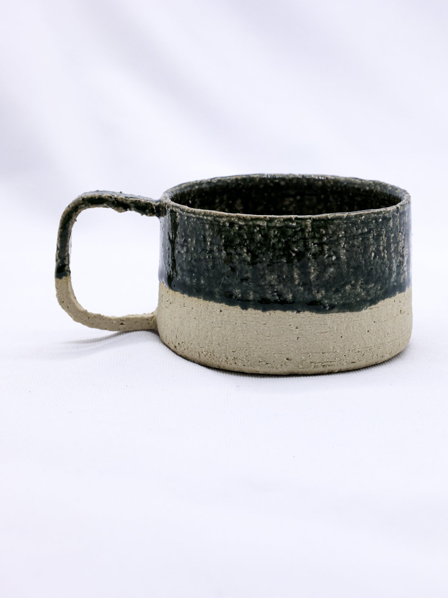 Bluverde Grande Handmade Milled Stoneware Big Ceramic Mug Ribera Handmade Ceramics