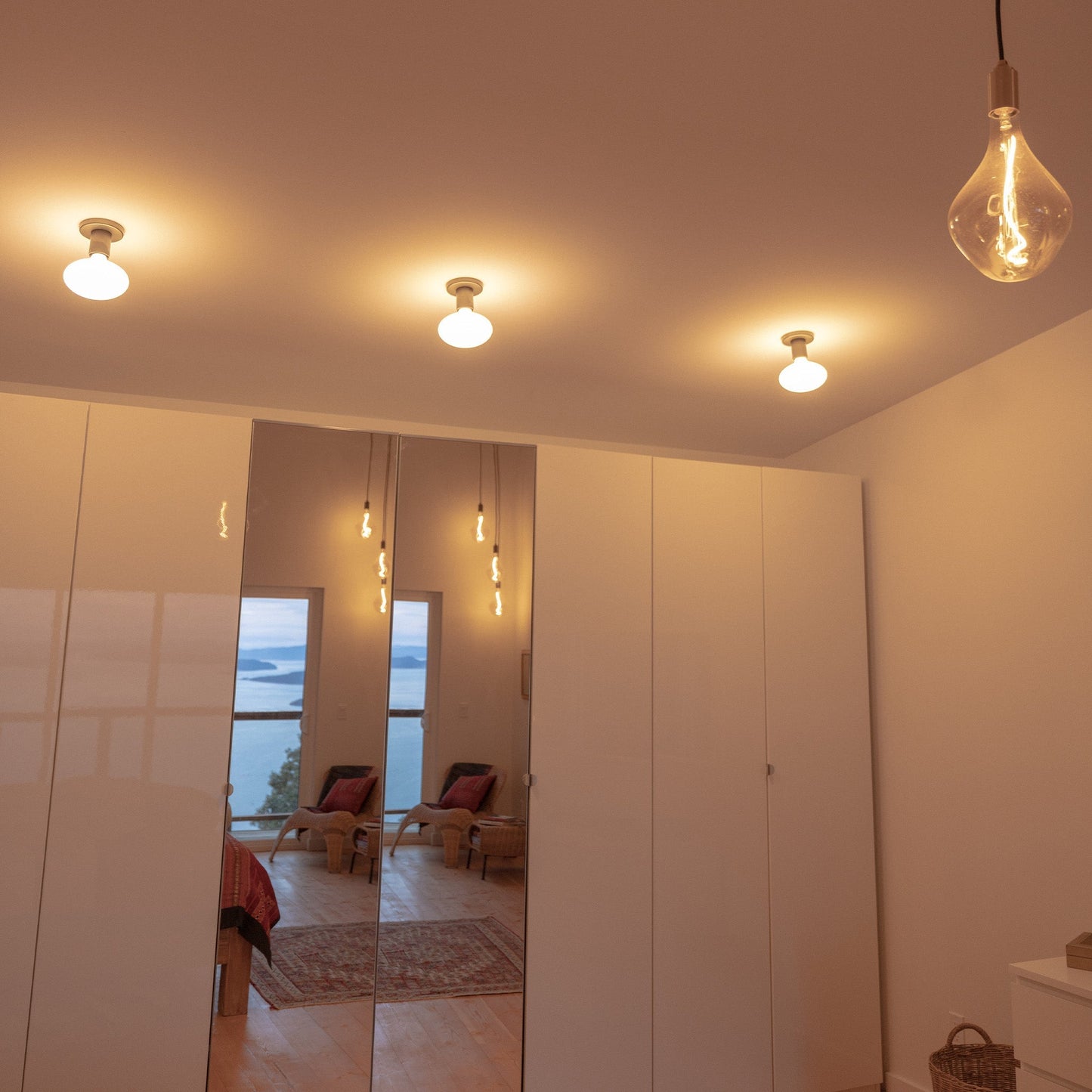 Lochan Wall Light in Graphite + Oval Tala