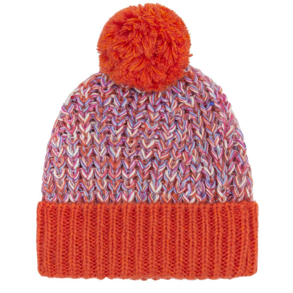 Lolly Twist Bobble Beanie Hat - Orange Cara & The Sky