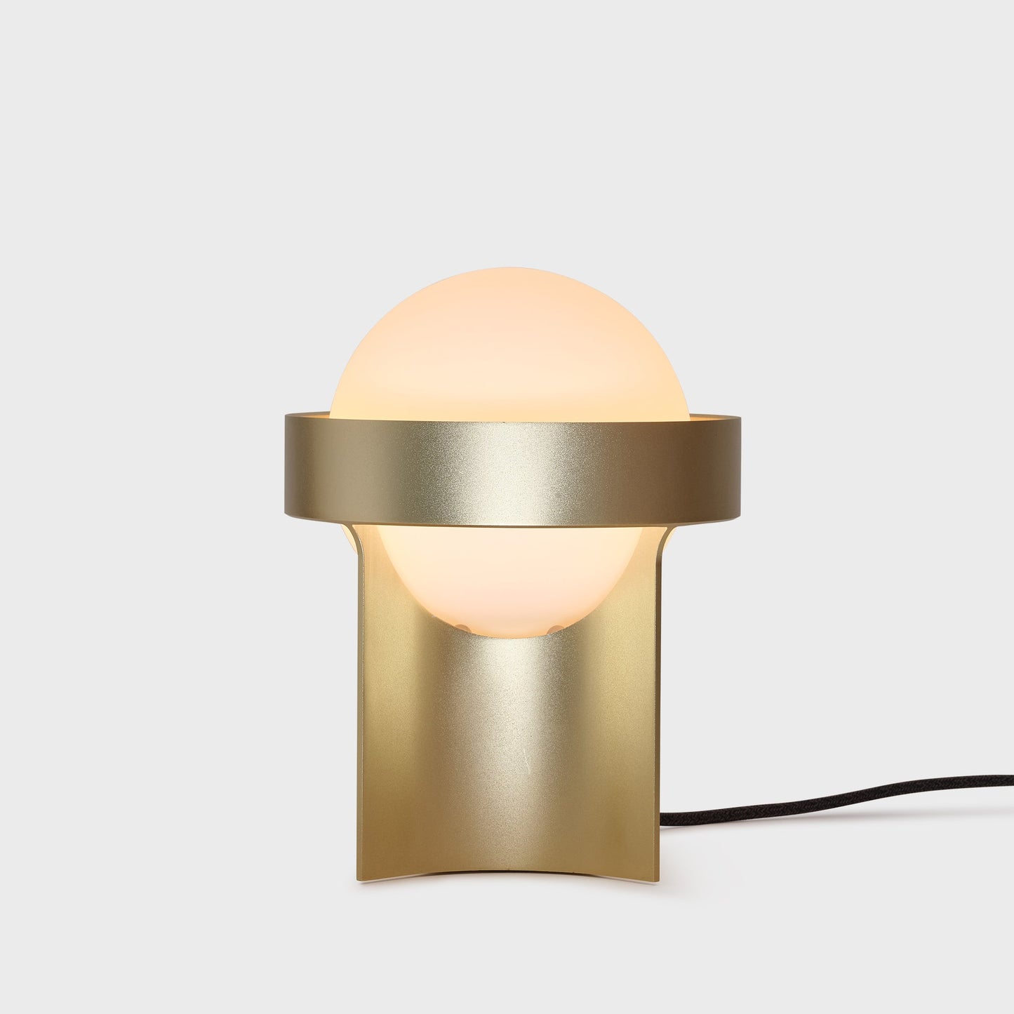 Loop Table Lamp in Gold + Sphere IV Tala