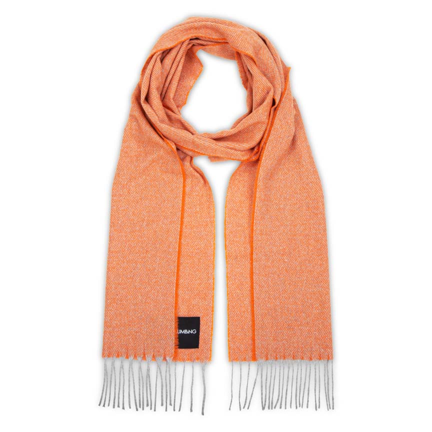 Tangerine Love Stories - 100% Cashmere Scarf Heating & Plumbing London
