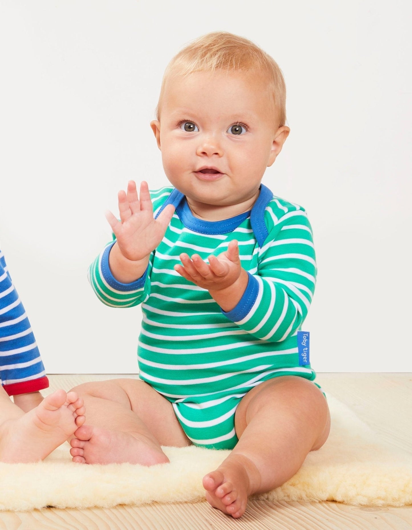 Organic Green Breton Bodysuit Toby Tiger