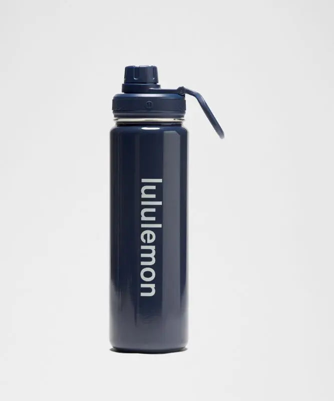 lululemon Club Blue/Starch Blue Back to Life Sport Bottle 24oz Shine Lululemon