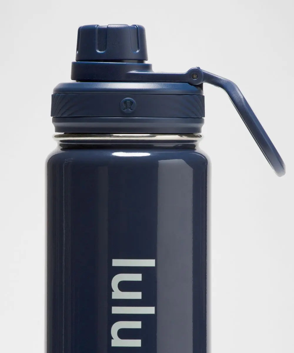 lululemon Club Blue/Starch Blue Back to Life Sport Bottle 24oz Shine Lululemon