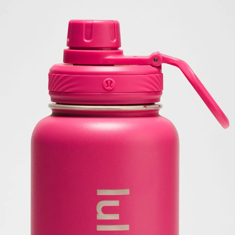 lululemon Raspberry coulis Back to Life Sport Bottle 32oz Straw Lid Lululemon