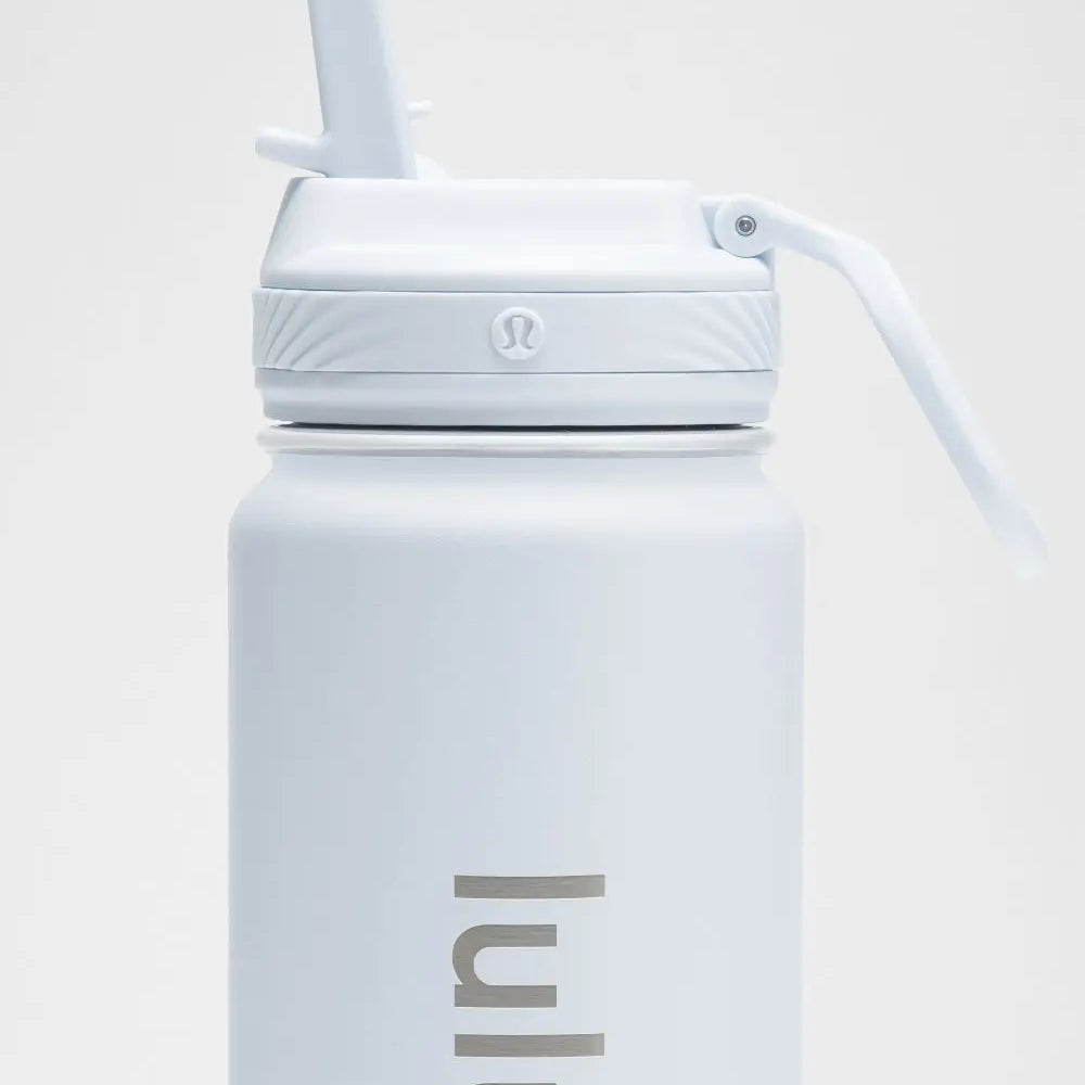 lululemon Starch Blue Back to Life Sport Bottle 24oz Straw Lid Lululemon