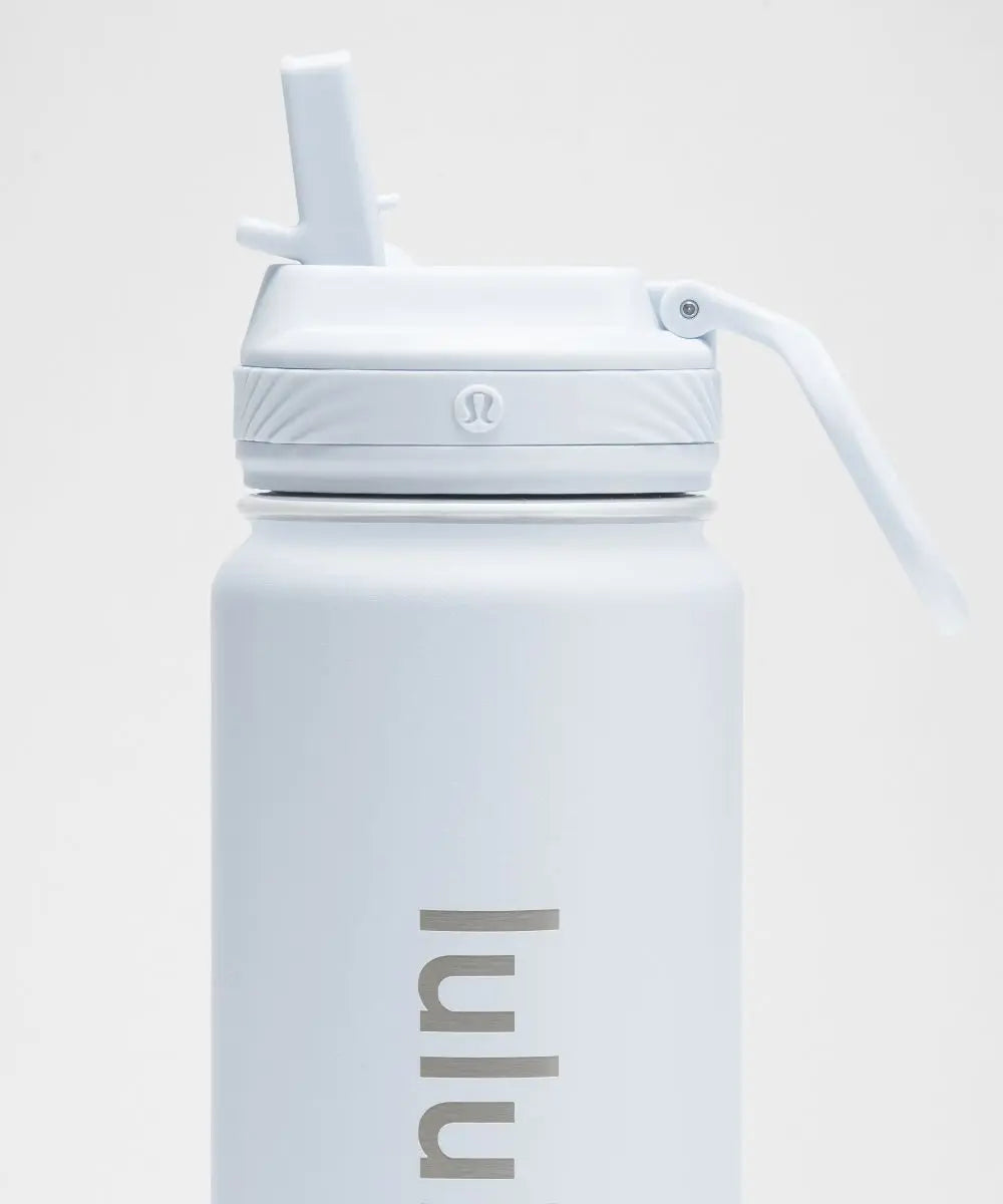 lululemon Starch Blue Back to Life Sport Bottle 24oz Straw Lid Lululemon