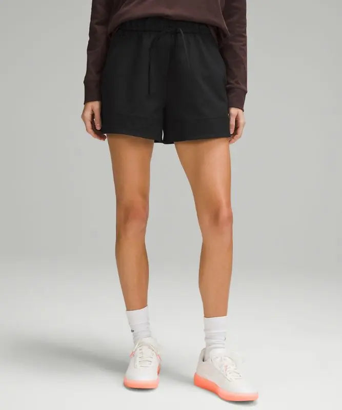 lululemon Women's Cinchable Waist High-Rise Woven Shorts 3.5" Color Black Lululemon