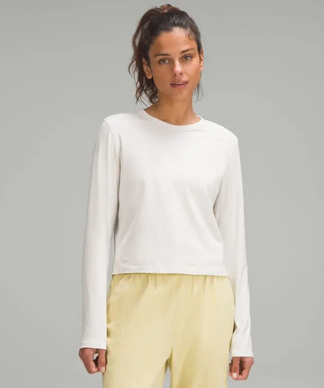 lululemon Women's Classic-Fit Long-Sleeve Shirt Cotton-Blend Lululemon