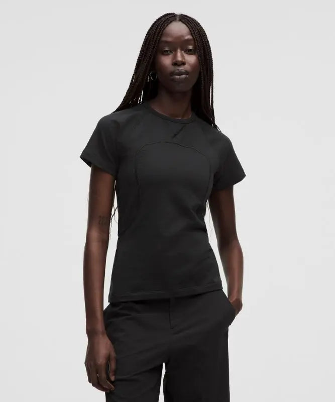 lululemon Women's Cotton Terry Short-Sleeve Shirt SLNSH Collection Lululemon