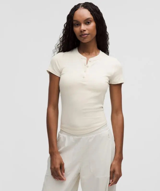 lululemon Women's Hold Tight Short-Sleeve Henley Top Lululemon