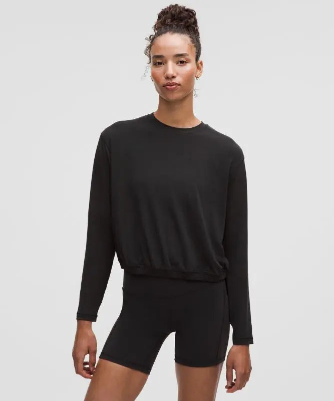 lululemon Women's Jersey Training Elastic-Hem Long-Sleeve Shirt Lululemon