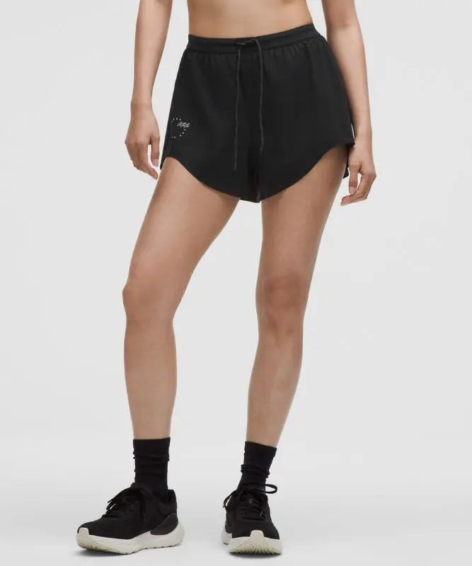 lululemon Women's Mile Maker Run Crew Graphic Woven High-Rise Shorts 3" Lululemon