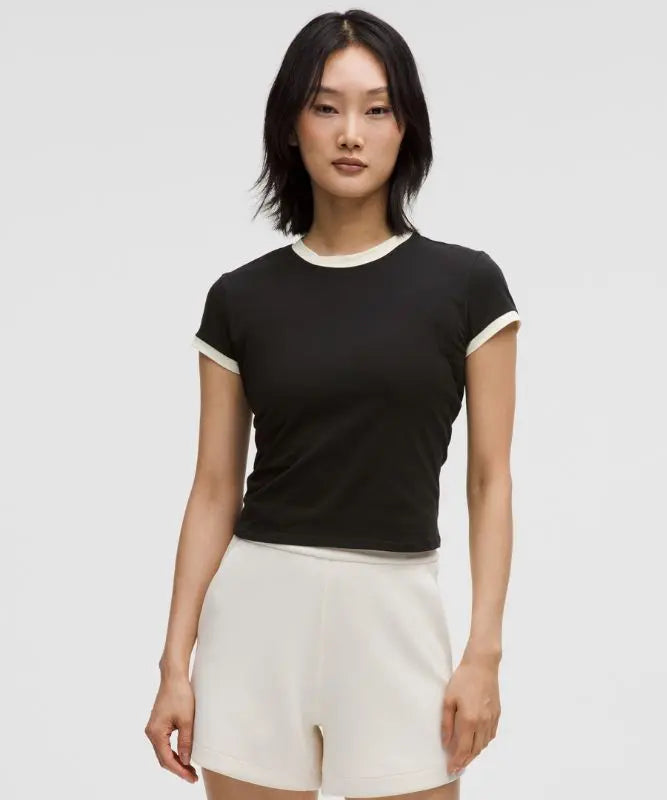 lululemon Women's Organic Ringer Baby Tee Lululemon