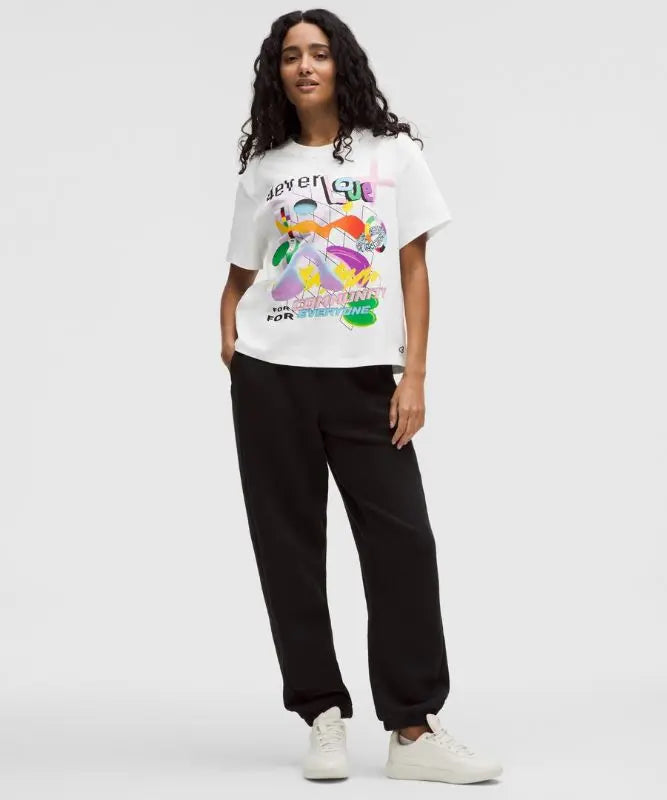 lululemon Women's Relaxed-Fit Jersey T-Shirt Pride Lululemon