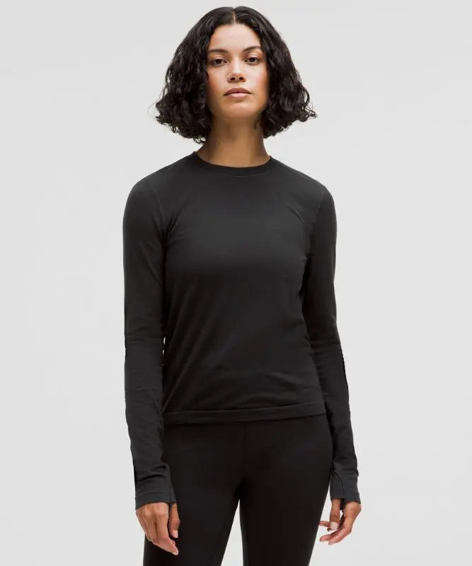 lululemon Women's Swiftly Wool Long-Sleeve Shirt Waist Length Lululemon