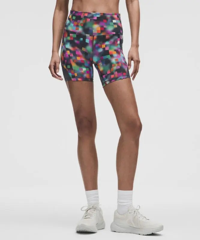 lululemon Women's Wunder Train Mesh Panel High-Rise Shorts Pride 6" Lululemon