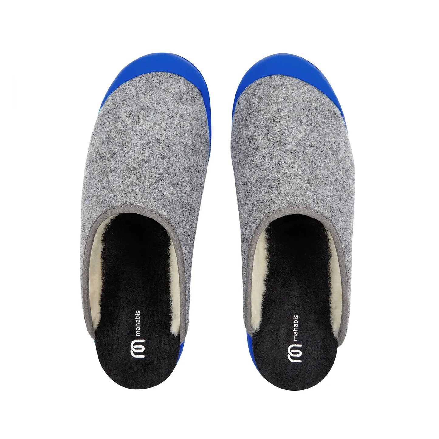 mahabis mule in larvik light grey x santorini blue Mahabis
