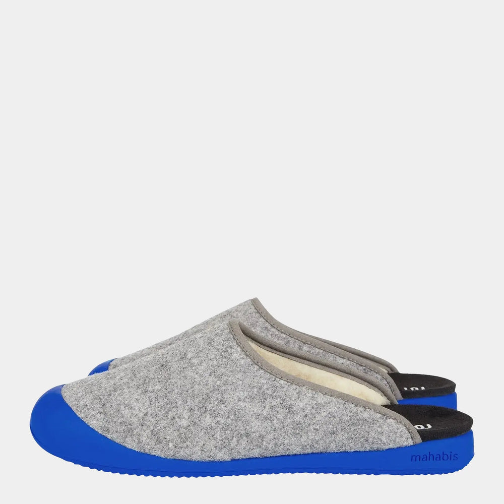 mahabis mule in larvik light grey x santorini blue Mahabis