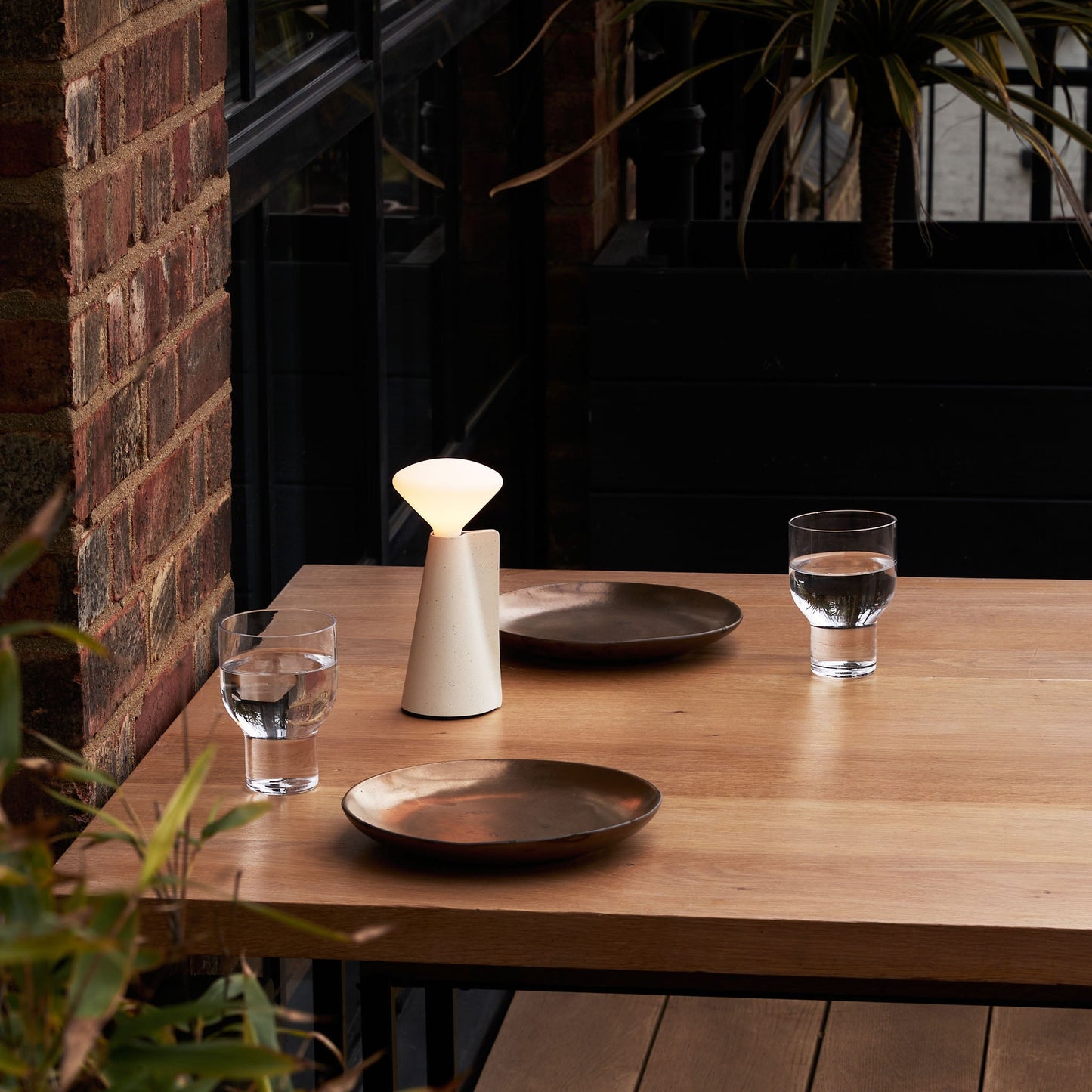 Mantle Portable Lamp in Stone White Tala