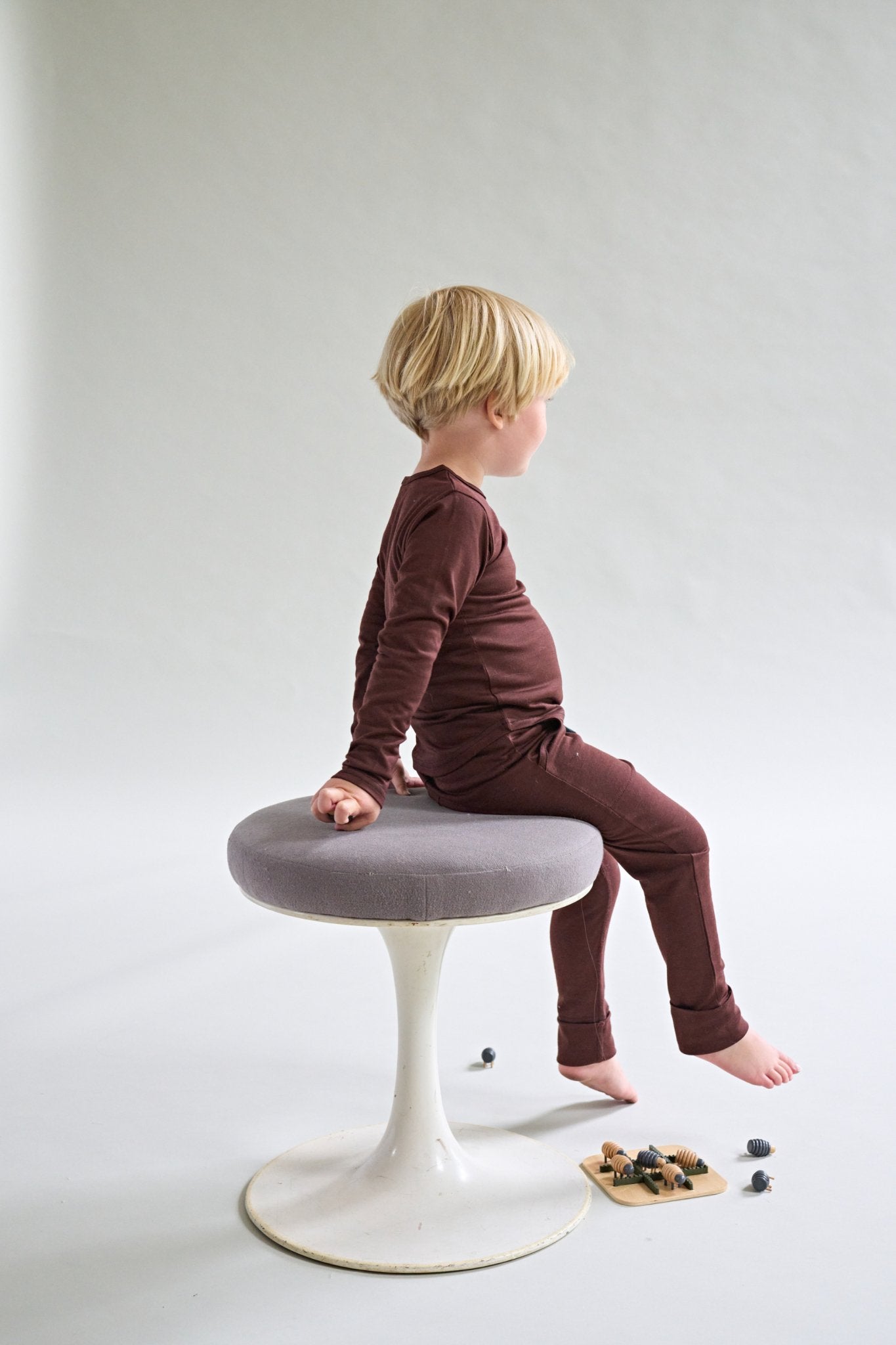 Merino Long Sleeve, Chocolate Brown Smalls Merino
