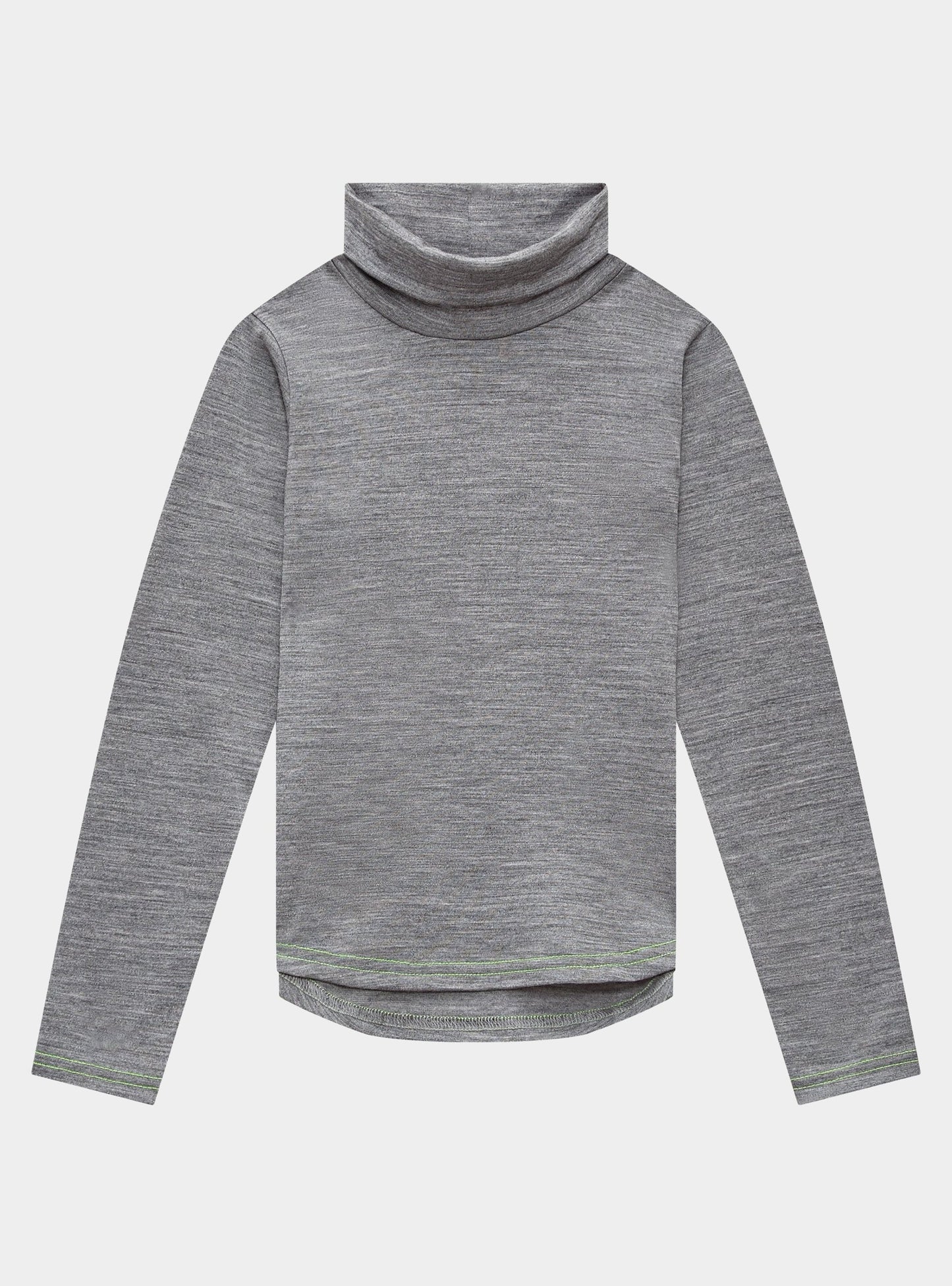 Merino Polo Neck, Grey Marle Smalls Merino