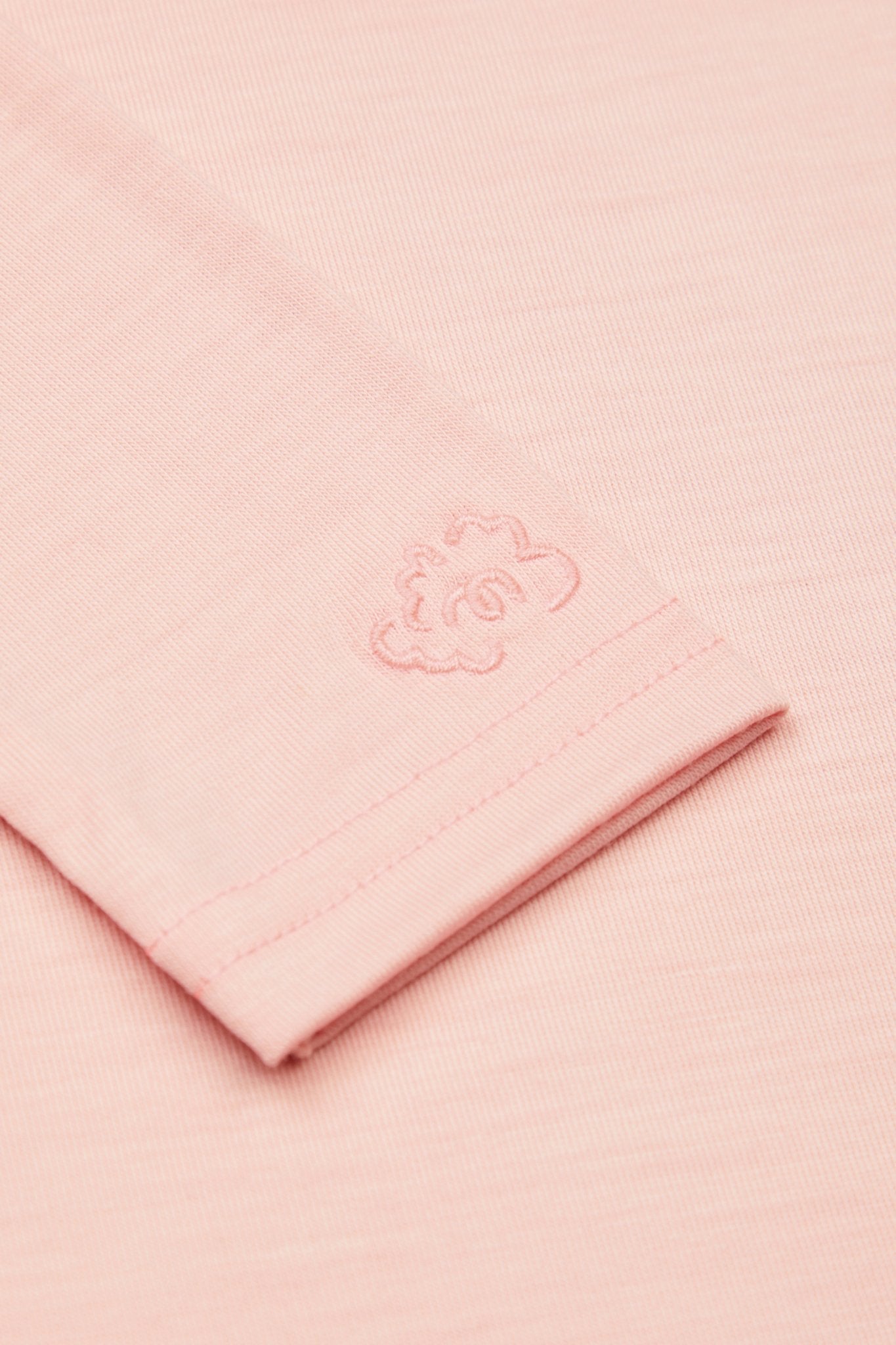 Merino Polo Neck, Pink Peach Blossom Smalls Merino