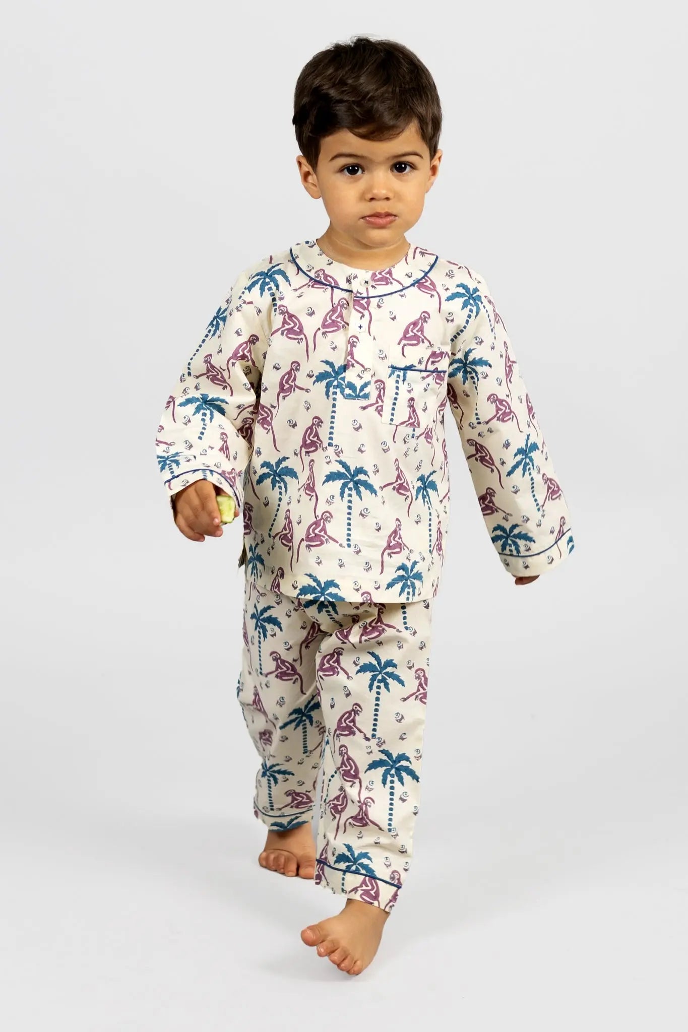 monkey capers Kids Organic Cotton Pyjama Trouser Set Kutti Lulu