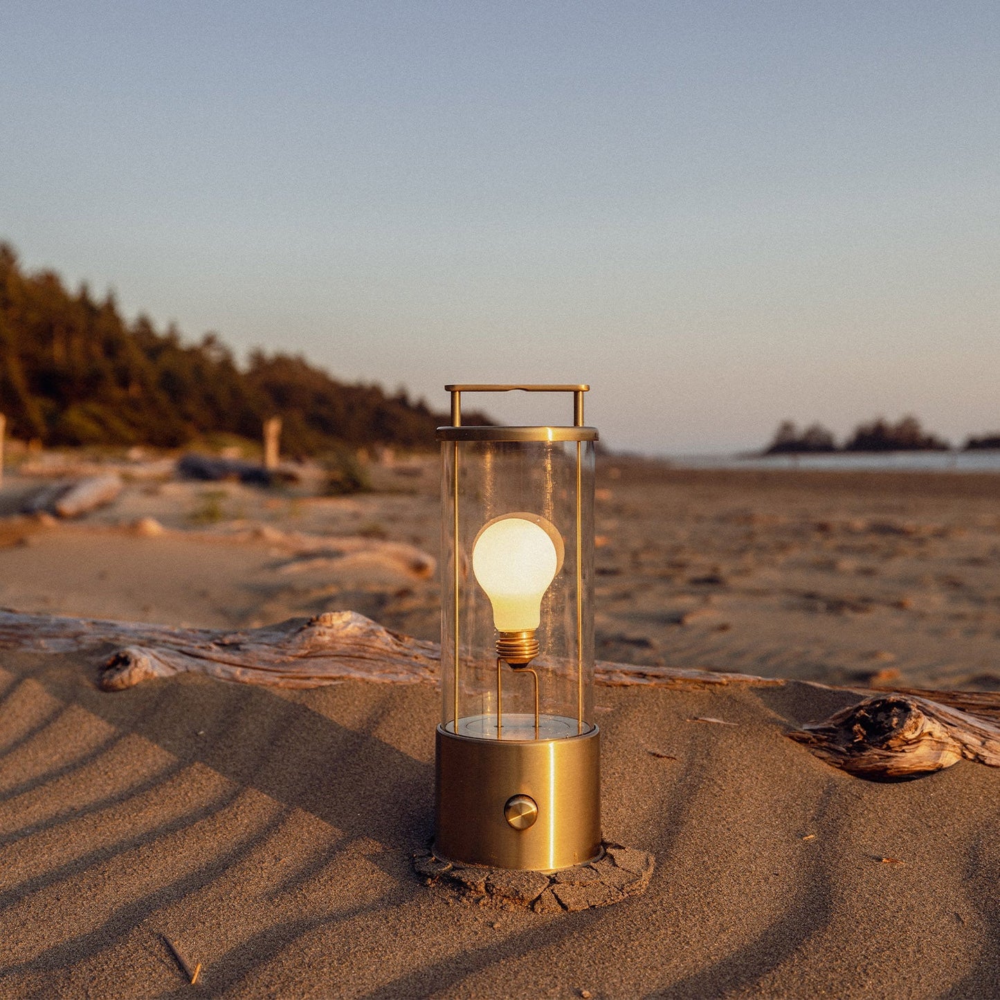 The Muse Portable Lamp in Solid Brass Tala