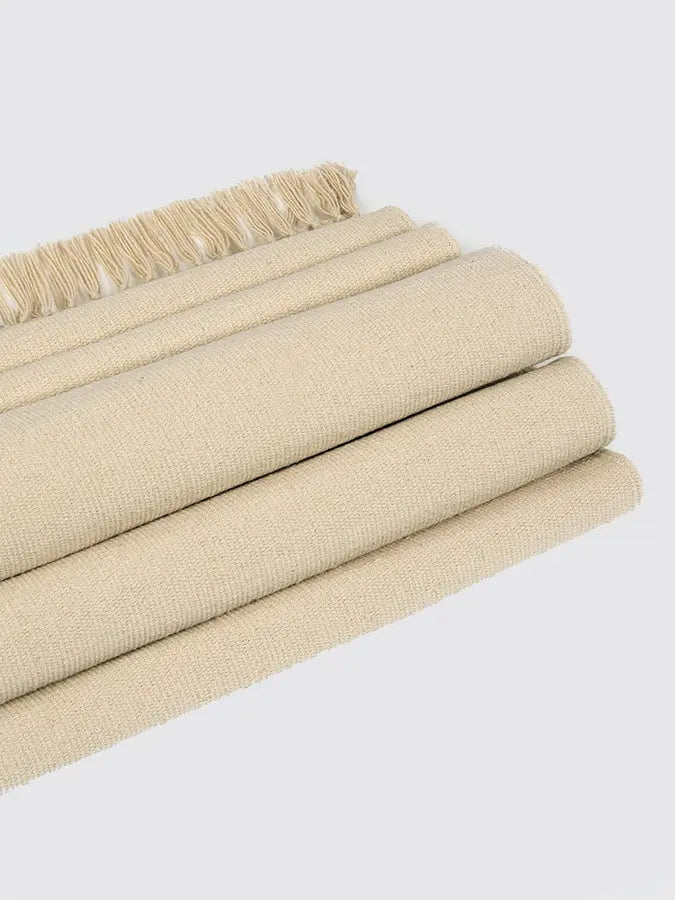 Yoga Studio Organic Cotton Yoga Mat (Rug) - Ecru Yoga Studio Store