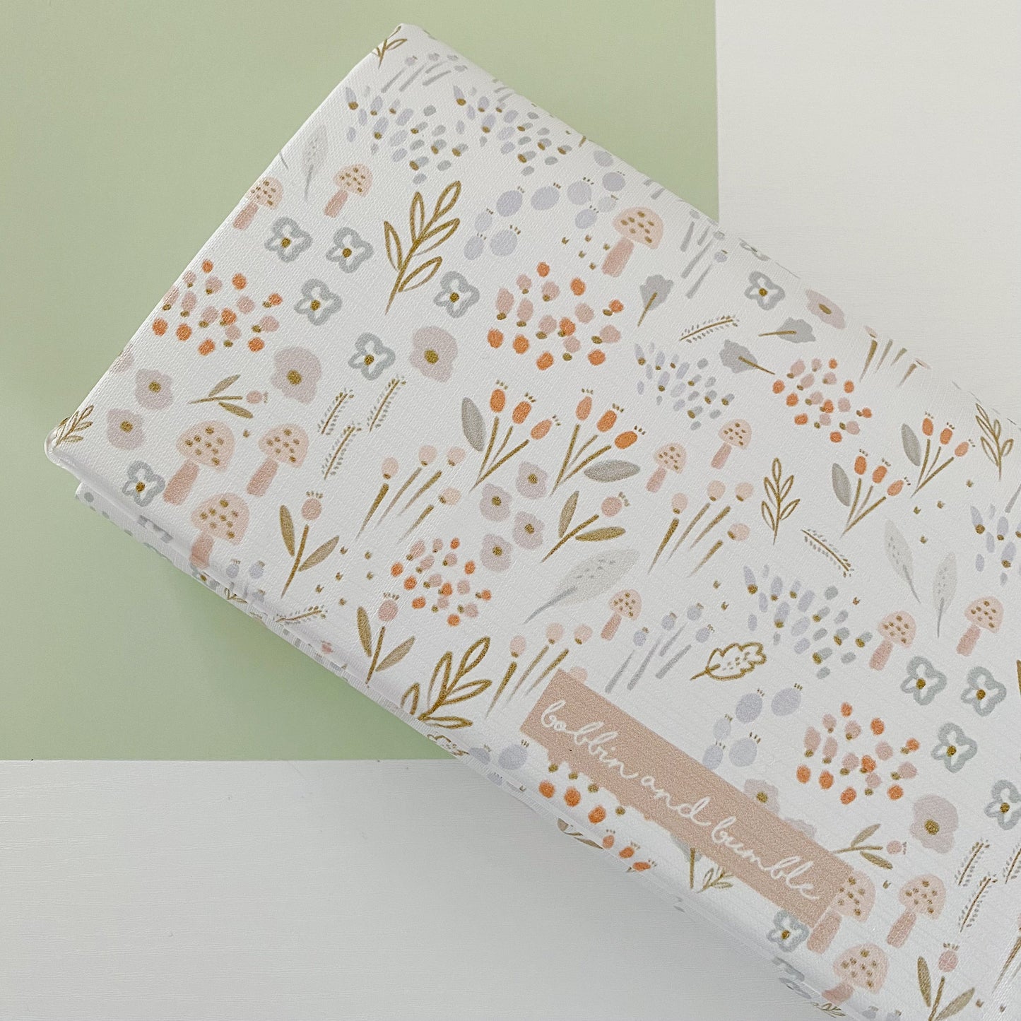 Travel Changing Mat - Woodland Floral Bobbin and Bumble