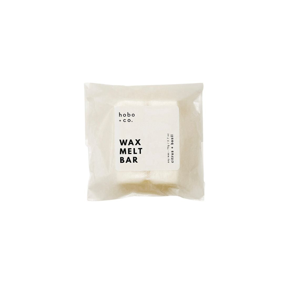 Citrus and Basil Wax Melt Bar hobo + co.