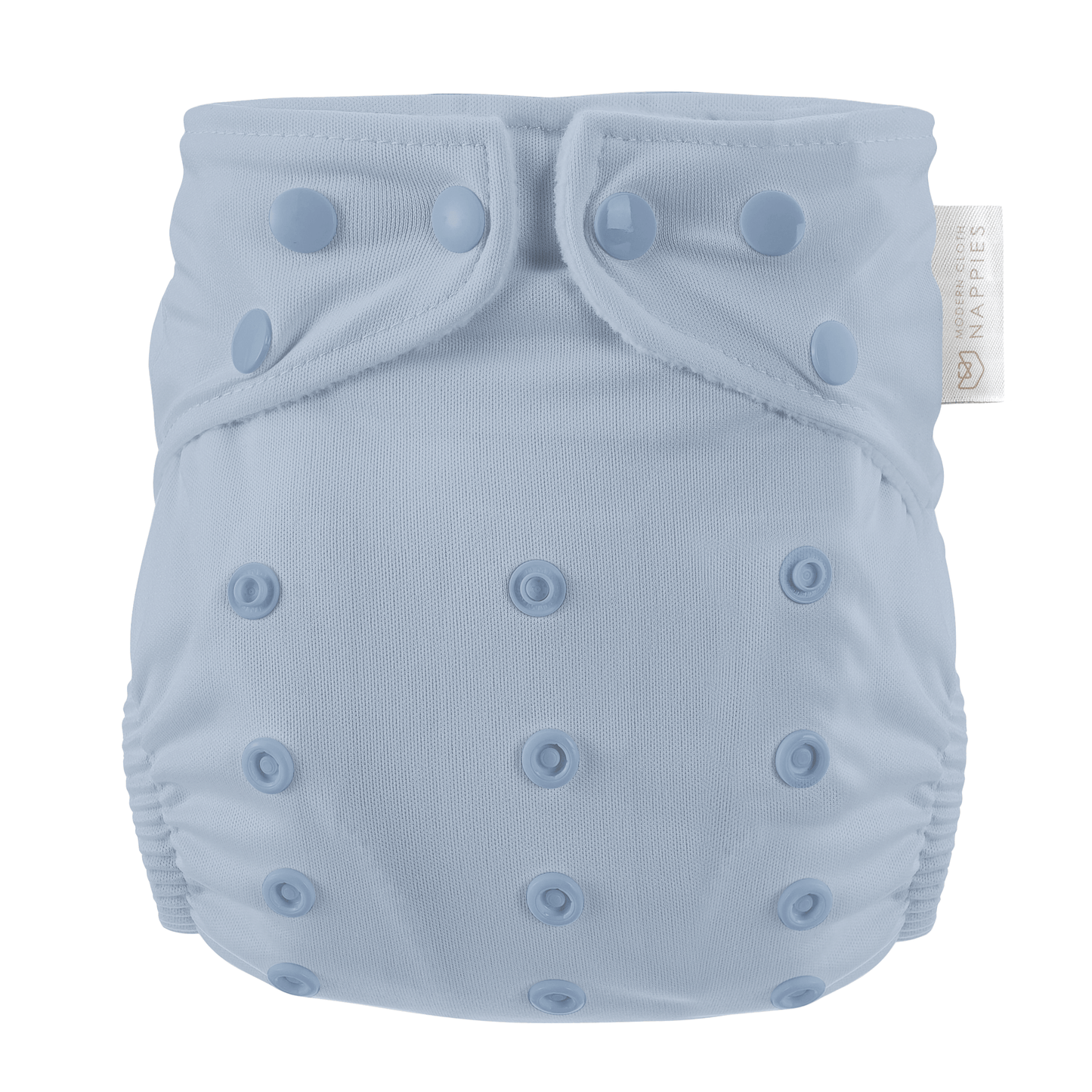 One Size All-In-One Reusable Cloth Nappy - Dusty Blue Modern Cloth Nappies